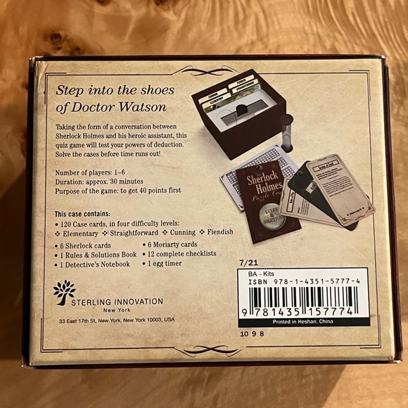 2 for 20!! The Sherlock Holmes Puzzle Case Game - Picture 4 of 14